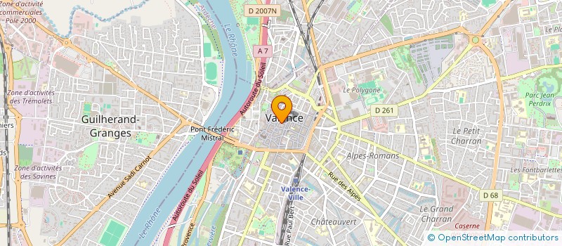 localisation de l'entreprise G.B.P.B. à VALENCE