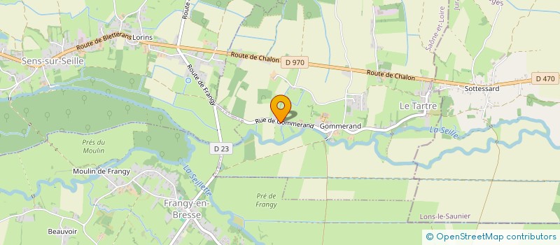 localisation de l'entreprise G.B.S.  CHAREZIER