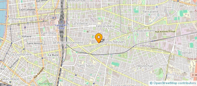 localisation de l'entreprise G B T N à LYON