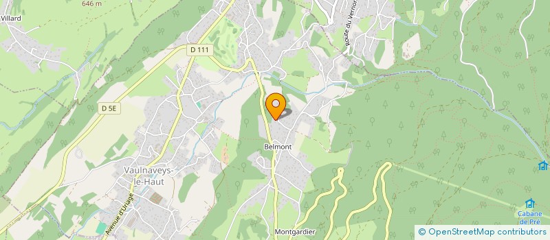 localisation de l'entreprise G.B.WA.M. à VAULNAVEYS-LE-HAUT