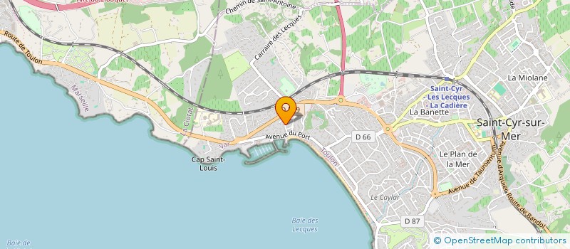 localisation de l'entreprise G BALLESTER CONSULTANT à SAINT-CYR-SUR-MER
