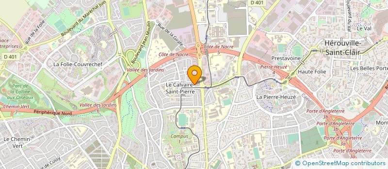 localisation de l'entreprise G.BAT à CAEN