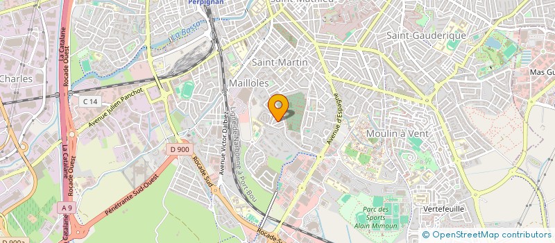 localisation de l'entreprise G BAT  PERPIGNAN