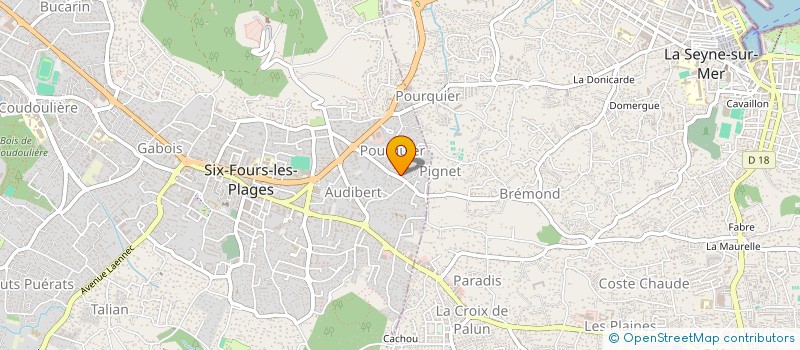 localisation de l'entreprise G-BAT GRAND SUD à SIX-FOURS-LES-PLAGES