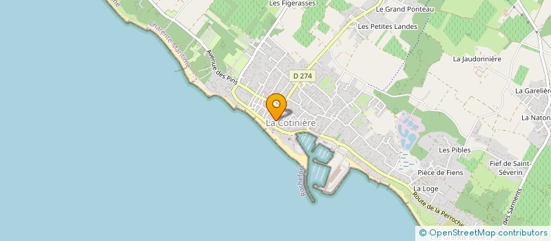 localisation de l'entreprise G. BENSON  SAINT-PIERRE-D'OLERON