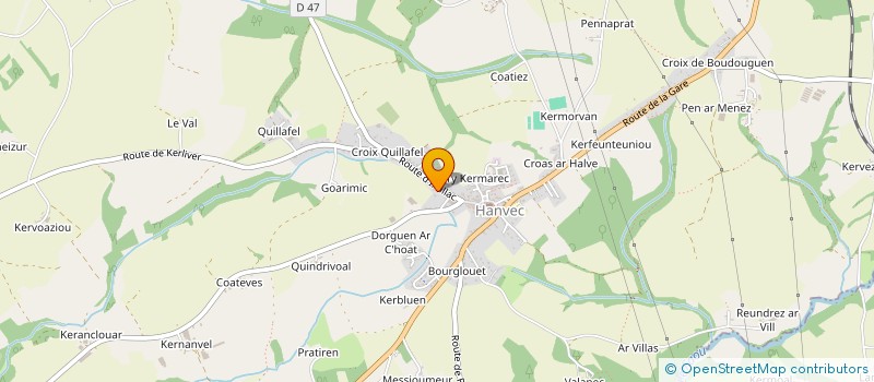 localisation de l'entreprise G-BG  HANVEC