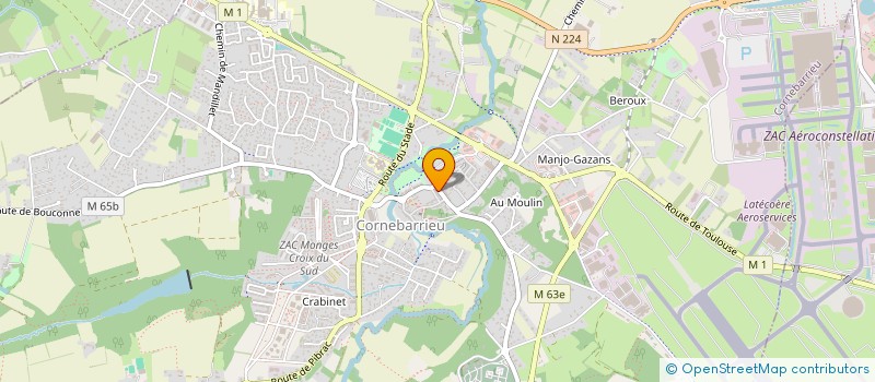 localisation de l'entreprise G BIM à CORNEBARRIEU
