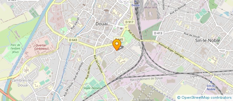 localisation de l'entreprise G.C. à DOUAI