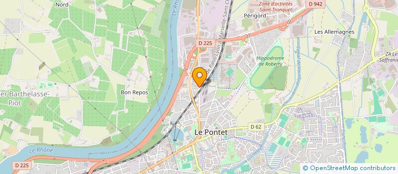 localisation de l'entreprise G C  LE PONTET