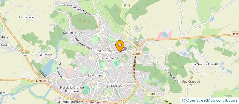 localisation de l'entreprise G.C.  POUZAUGES