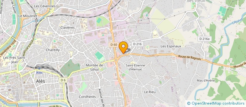 localisation de l'entreprise G.C à ALES