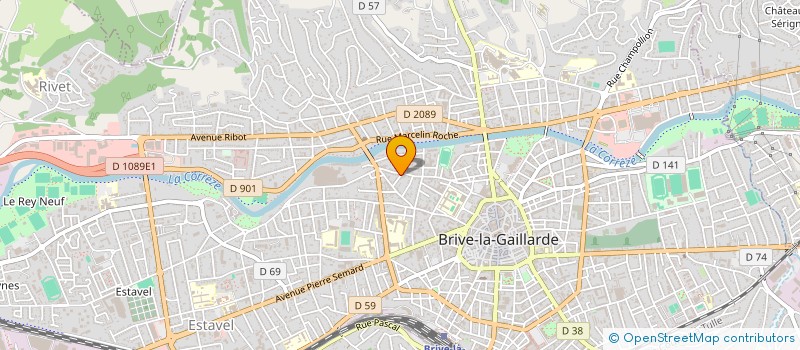 localisation de l'entreprise G.C.A GROUPEMENT CORREZIEN D ASSURANCES à BRIVE-LA-GAILLARDE