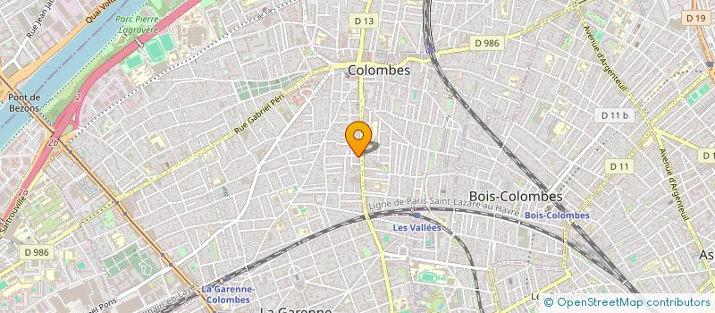localisation de l'entreprise G.C.A.M à COLOMBES