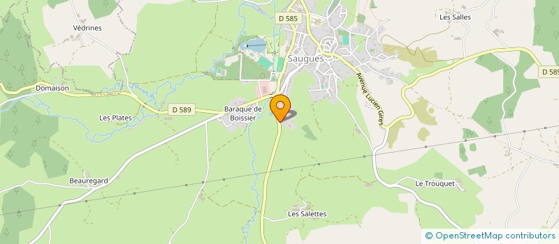 localisation de l'entreprise G & C ANCETTE  SAUGUES