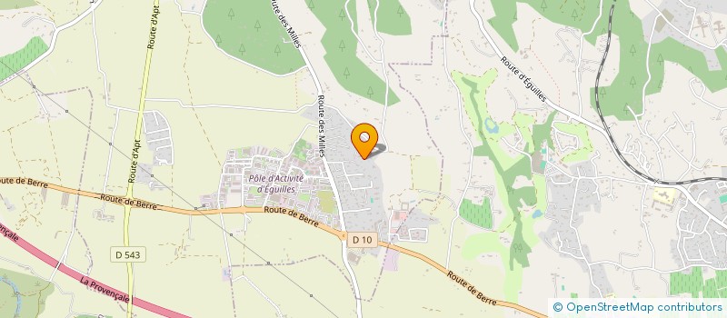 localisation de l'entreprise G.C.B.  EGUILLES