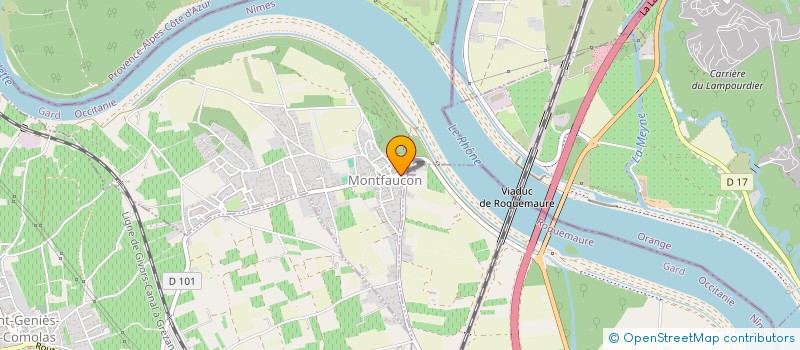 localisation de l'entreprise G.C.B  MONTFAUCON