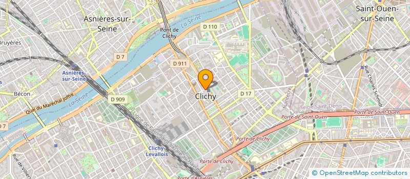 localisation de l'entreprise G.C BUREAU à CLICHY