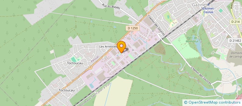 localisation de l'entreprise G.C.C.B GENERALE CLIMA'CHAUFF BRUCK  CESTAS