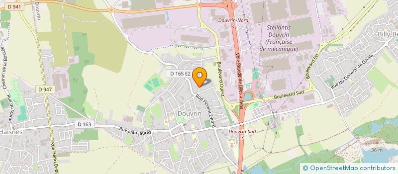 localisation de l'entreprise G.C.D à DOUVRIN