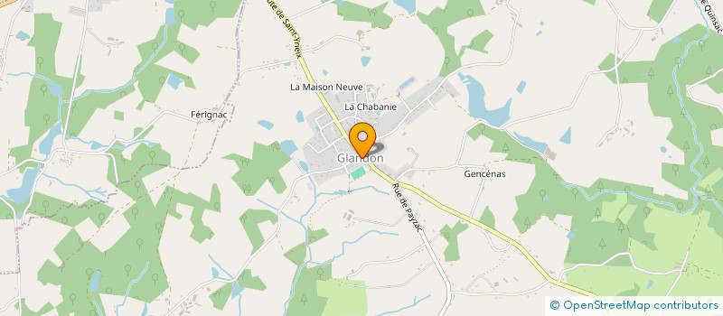 localisation de l'entreprise G.C.D.D  LADIGNAC-LE-LONG