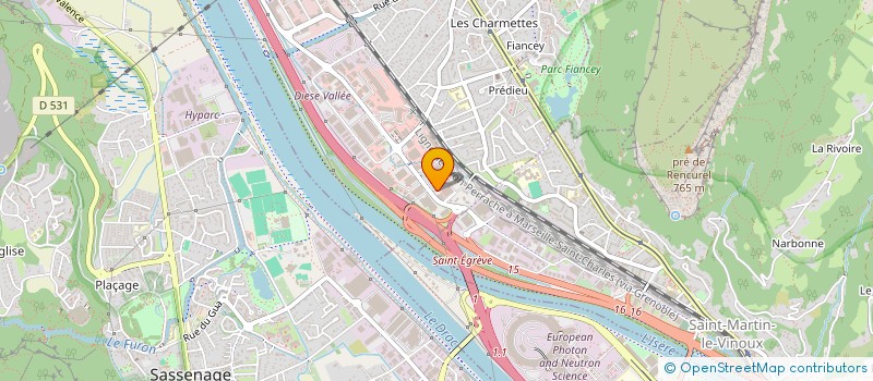 localisation de l'entreprise G.C.D.S.B  SAINT-EGREVE