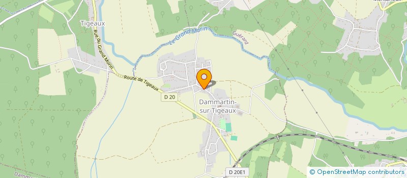 localisation de l'entreprise G.C. DECOR à DAMMARTIN-SUR-TIGEAUX