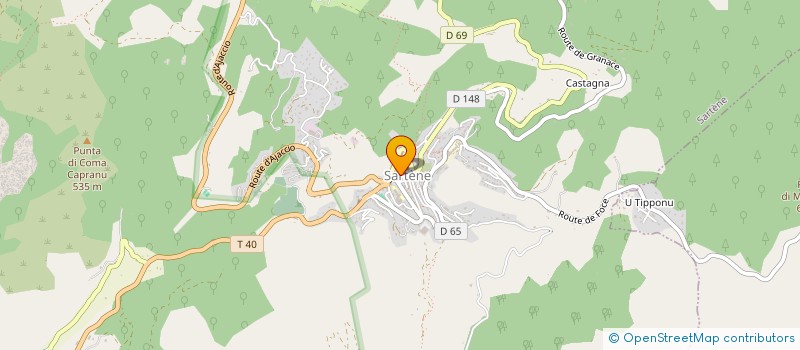 localisation de l'entreprise G.C.G.  SARTENE