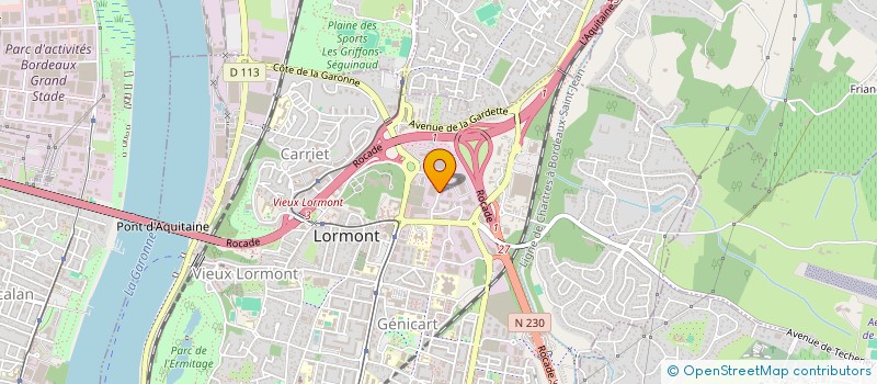 localisation de l'entreprise G C G GERMAIN CONSEIL DE GESTION  LORMONT