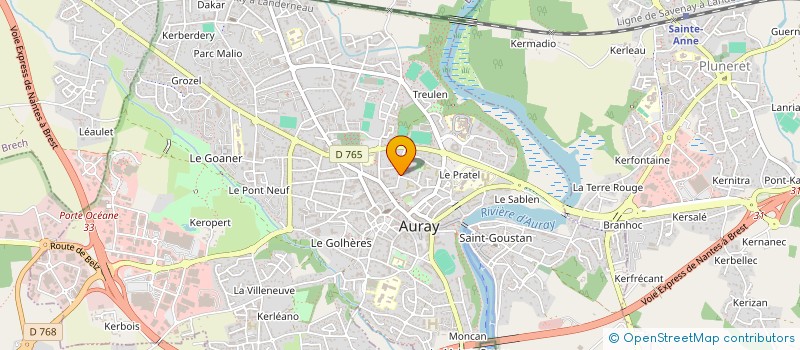 localisation de l'entreprise G.C.I à AURAY