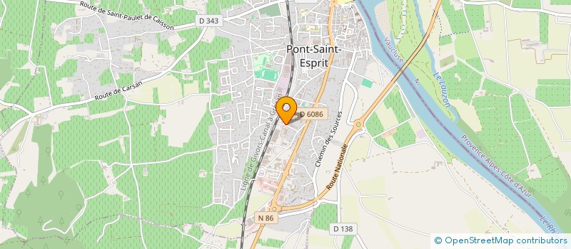 localisation de l'entreprise G.C.M.D  PONT-SAINT-ESPRIT