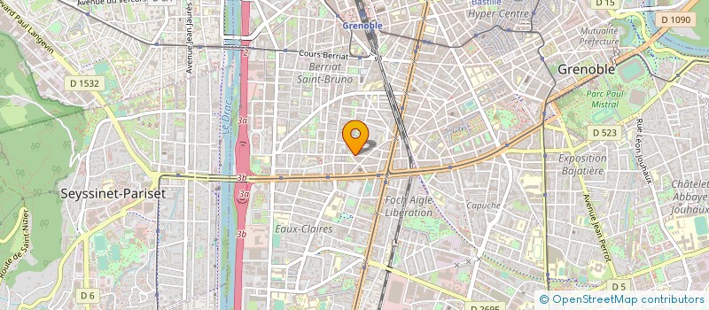 localisation de l'entreprise G.C.P à GRENOBLE