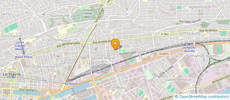 localisation de l'entreprise G.C.P. à LE HAVRE