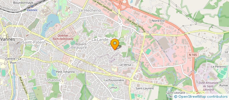 localisation de l'entreprise G.C.P.E à VANNES