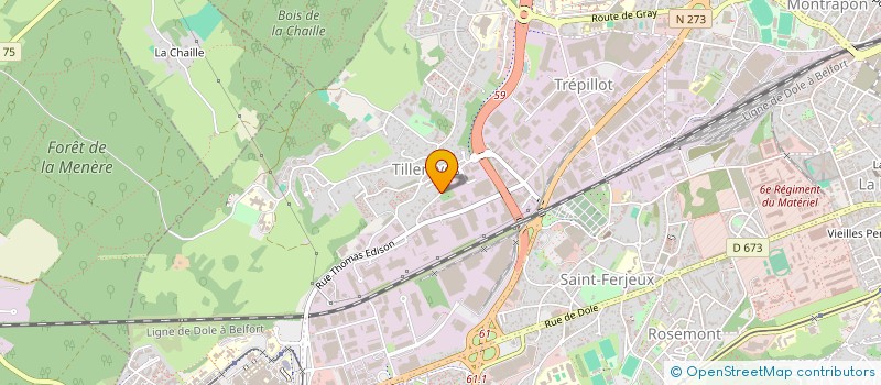 localisation de l'entreprise G.C.P.L.  BESANCON