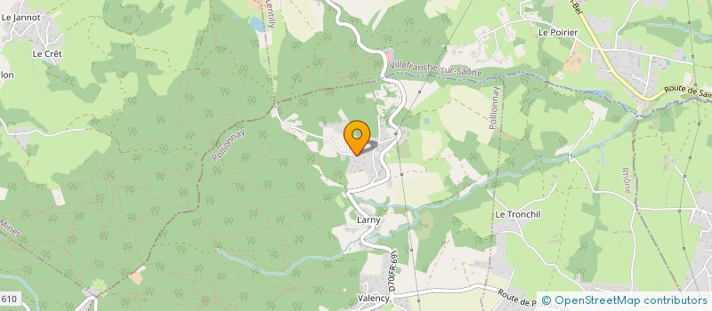 localisation de l'entreprise G.C. PARTICIPATION  POLLIONNAY