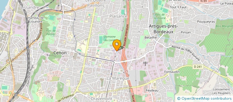 localisation de l'entreprise G&C PARTNERS  CENON