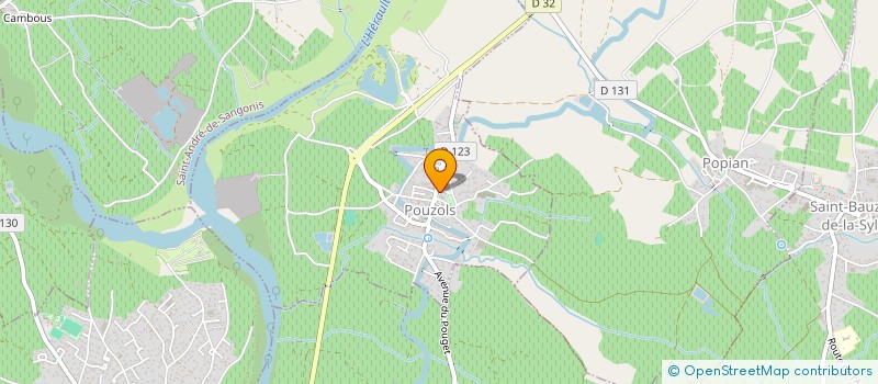 localisation de l'entreprise G.C.R  POUZOLS