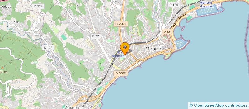 localisation de l'entreprise G C S CONTR GLE ET SPECIALES  MENTON