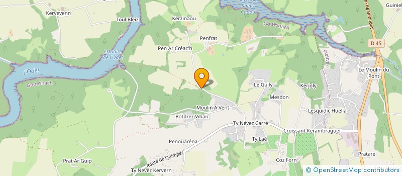 localisation de l'entreprise G.C.S.M.S. LE PETIT CHENE à GOUESNACH