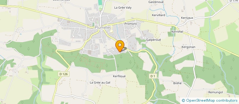 localisation de l'entreprise G.C SERVICES TOITURES  PLUMELEC