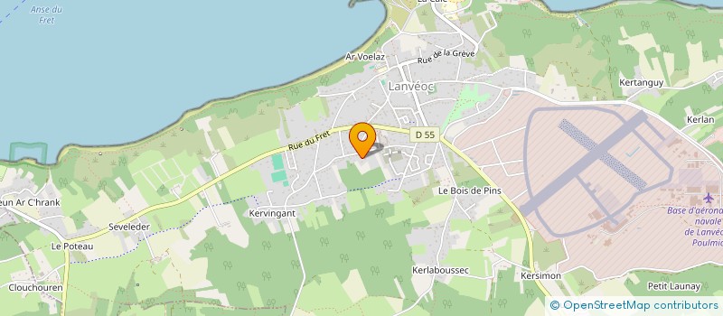 localisation de l'entreprise G.C TAXI à LANVEOC