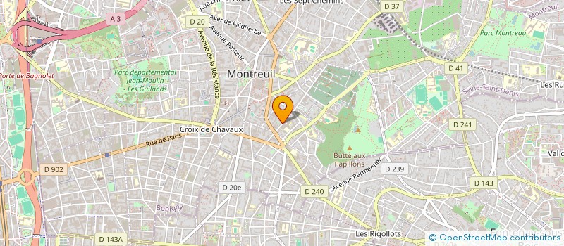 localisation de l'entreprise G.C VOUILLOT ASSOCIES à MONTREUIL