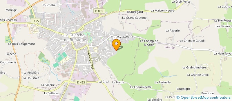 localisation de l'entreprise G CADOT  LA GUERCHE-DE-BRETAGNE