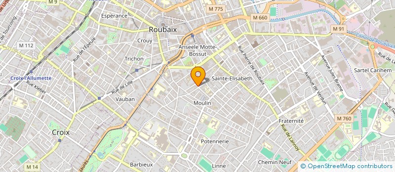 localisation de l'entreprise G-CO à ROUBAIX