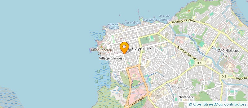 localisation de l'entreprise G COM DISTRIBUTION à CAYENNE