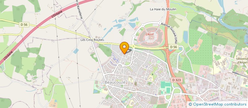 localisation de l'entreprise G-CONCEPTION à BEAUCOUZE