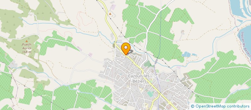 localisation de l'entreprise G. CONSTRUCTION  CAZOULS-LES-BEZIERS