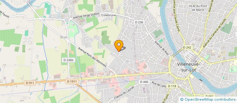 localisation de l'entreprise G.D.  BIAS