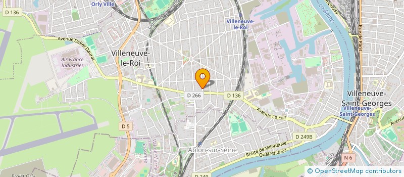 localisation de l'entreprise G & D à VILLENEUVE-LE-ROI