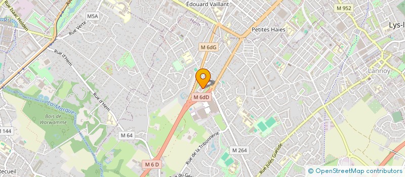 localisation de l'entreprise G & D  ROUBAIX